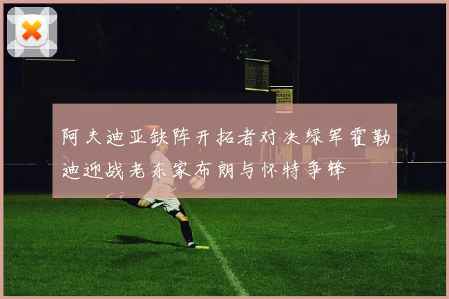 阿夫迪亚缺阵开拓者对决绿军霍勒迪迎战老东家布朗与怀特争锋